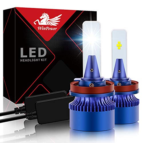 Win Power H11 LED Headlight Bulb, 42W 6000K 10400Lumens Bright H8 H9 Korea CSP Chips Conversion Kit