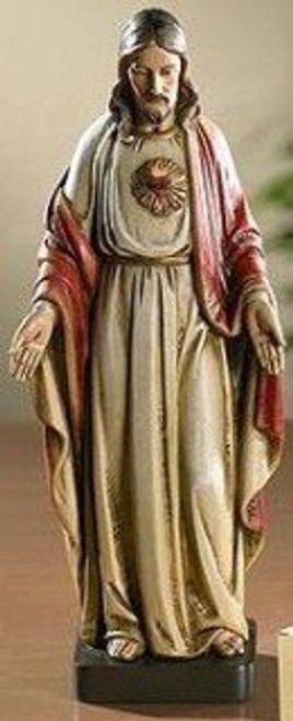 8" Sacred Heart of Jesus Christ Statue Toscana Milagros Avalon Gallery Collection Figure God 8" Sacred Heart of Jesus Christ Statue Toscana Milagros Avalon Gallery Collection Figure God