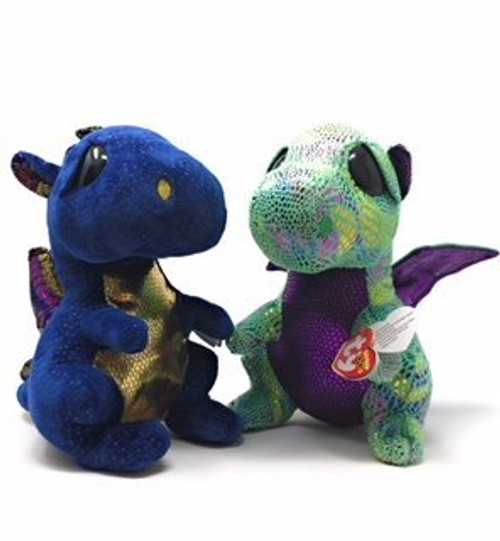 Ty Medium Boos Set of 2 Dragons: Cinder and Saffire Ty Medium Boos Set of 2 Dragons: Cinder and Saffire