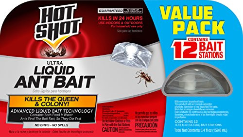 Hot Shot Ultra Liquid Ant Bait 12 Count, Advanced Liquid Bait Technology, 4-Pack Hot Shot Ultra Liquid Ant Bait 12 Count, Advanced Liquid Bait Technology, 4-Pack