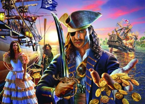 Outset Media 58832 Pirate Gold - 48 piece tray puzzle