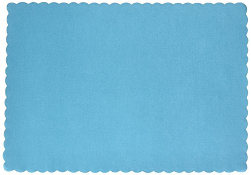 Amscan Caribbean Blue Paper Placemats | Party Tableware | 12 Pk.