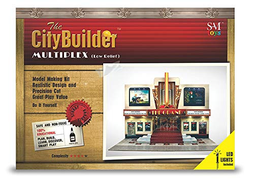 The CityBuilder O Gauge 1:48 Scale MULTIPLEX (Low Relief) LED Cinema Cardboard Model Making Kit