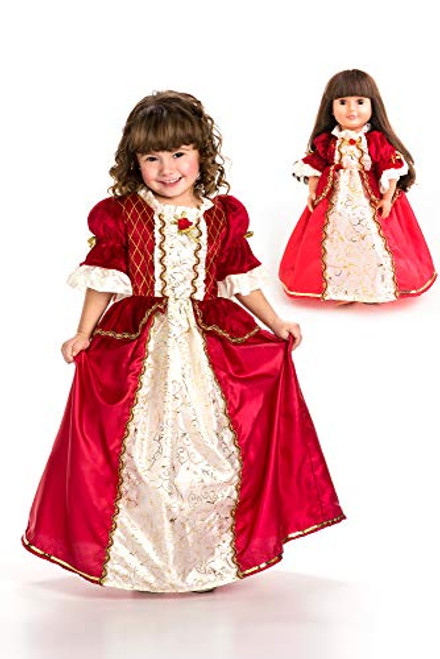 Little Adventures Winter Beauty Princess Dress Up Costume & Matching Doll Dress (Small (Age 1-3)) Little Adventures Winter Beauty Princess Dress Up Costume & Matching Doll Dress (Small (Age 1-3))