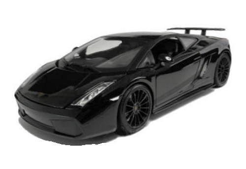 Maisto 1:18 Scale Metallic Black 2007 Lamborghini Gallardo Superleggera