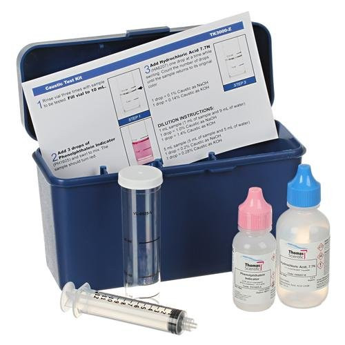 Thomas TK3005-Z Caustic Test Kit, 1 Drop = 0.2% Caustic/5 mL Volume