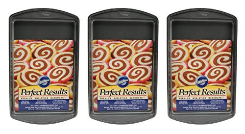 Wilton Perfect Results Premium Non-Stick Bakeware Cookie Sheet, 15 x 10-Inch, 3 Pack Wilton Perfect Results Premium Non-Stick Bakeware Cookie Sheet, 15 x 10-Inch, 3 Pack