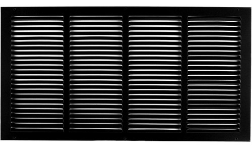 20' X 16' Steel Return Air Grilles - Sidewall and Cieling - HVAC DUCT COVER - Black [Outer Dimensions: 21.75'w X 17.75'h]