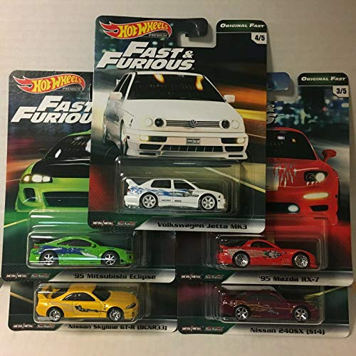 Hot Wheels 2019 Fast & Furious Premium B Release 5 CAR Set