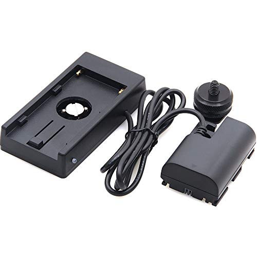 Fotga NP-F970 Battery Buckling Board to LP-E6 Dummy Battery Adapter Plate for Canon EOS 5D2 5D3 5D4 6D 6D2 7D 60D 70D 80D DSLR Camera SmallHD 501 502 702 Monitor & Sony NP-F NP-F970 F960 F770 Battery