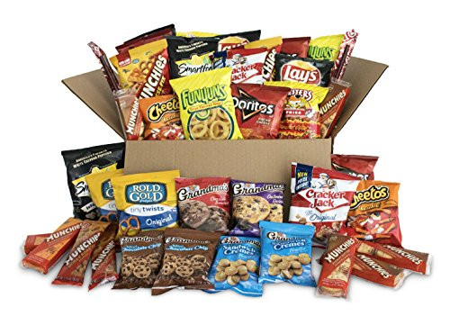 Ultimate Snack Care Package, Variety Assortment of Chips, Cookies, Crackers & More, 40 Count