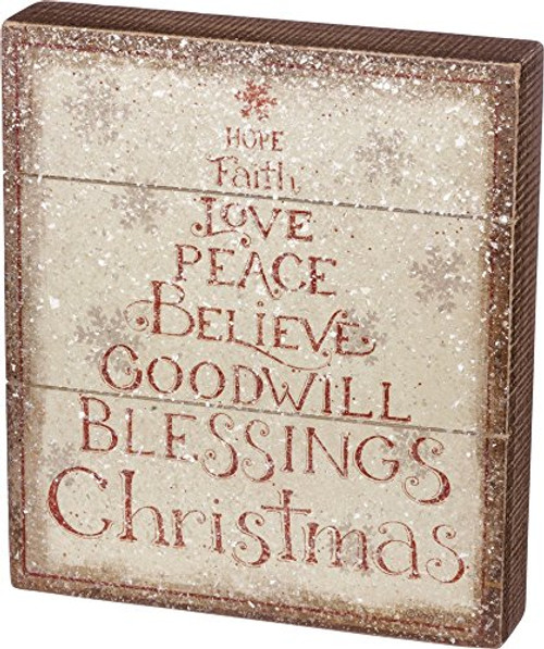 Primitives by Kathy Rustic Christmas Hope Tree Slat Box Sign Primitives by Kathy Rustic Christmas Hope Tree Slat Box Sign