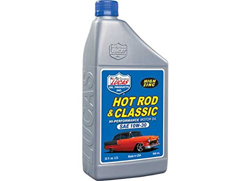 Lucas Oil 10687-6PK SAE 10W-30 Hot Rod and Classic Car High Performance Motor Oil - 1 Quart Bottle, (Case of 6) Lucas Oil 10687-6PK SAE 10W-30 Hot Rod and Classic Car High Performance Motor Oil - 1 Quart Bottle, (Case of 6)