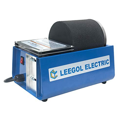 Leegol Electric Hobby Rock Tumbler Machine - Single Drum 3LB Rotary Rock Polisher (Single Barrel)