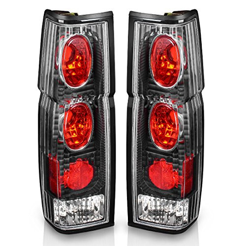 Taillights Tail Lamps for Nissan Hardbody D21 1986-1994, Hardbody Pickup 1995 1996 1997 (Black Clear Assembly Replacement D21 & Pickup Models Only) ATTL003W