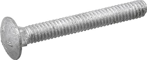 Hillman 812542 Hot Dipped Galvanized Carriage Bolt, 5/16 x 1-1/2-Inch, Silver, 100-Pack