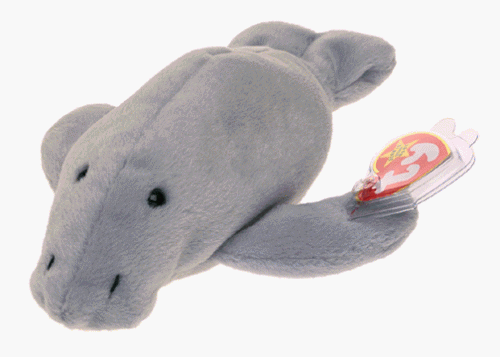 TY Beanie Baby - MANNY the Manatee (4th Gen hang tag)
