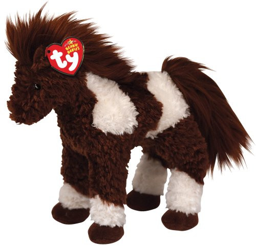 Ty Beanie Babies Thunderbolt - Brown and White Horse