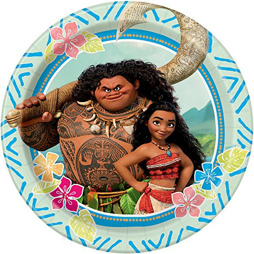 Unique Disney Moana Party Dessert Plates, 8 Ct.