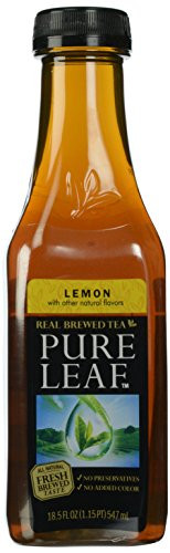 Pure Leaf Iced Tea, Sweetened Lemon Flavor Black Tea, 18.5 oz