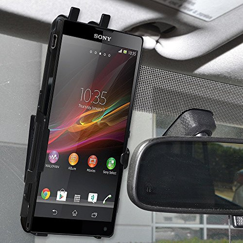 Amzer AMZ95857 Amzer Anywhere Magnetic Vehicle Car Mount Holder for Sony Xperia ZL L35a - Retail Packaging - Black
