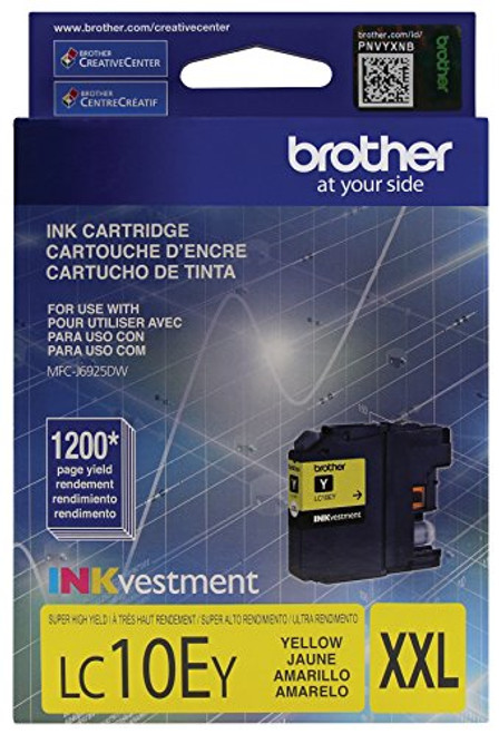 Brother Printer LC10EY Super High Yield Yellow Ink Cartridge Brother Printer LC10EY Super High Yield Yellow Ink Cartridge