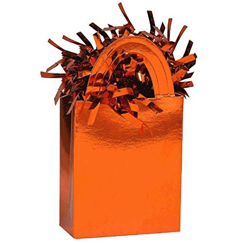 Amscan 117801.05 Mini Tote Balloon Weight, 5.7 oz, Orange