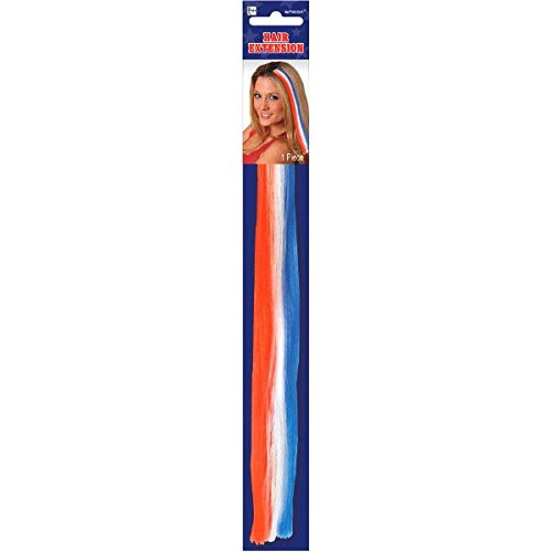 Amscan Patriotic Single Hair Extension, Party Accessory, Red, White & Blue