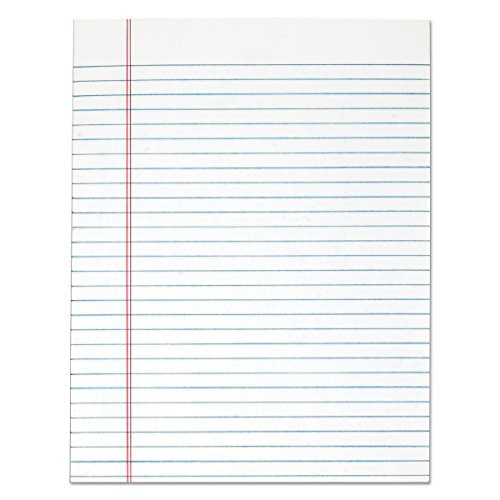 TOPS The Legal Pad Writing Pads, Glue Top, 8-1/2" x 11", Legal Rule, 50 Sheets, 12 Pack (7523)