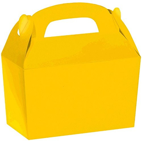 Gable Favour Box, Bulk | Sunshine Yellow | Party Accessory