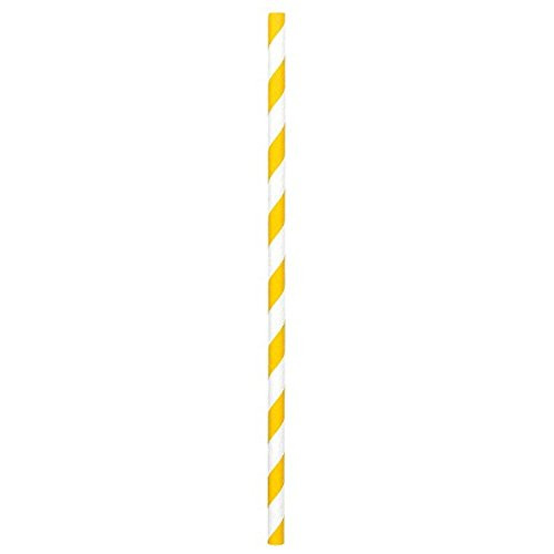 Yellow Sunshine Paper Straws | 24 Ct.