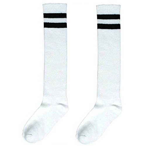 Amscan Stripe Knee Socks, Party Accessory, White
