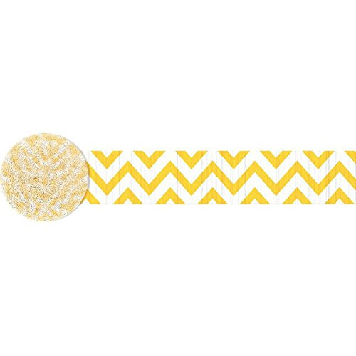 Chevron Crepe Streamer | Sunshine Yellow | Party Decor