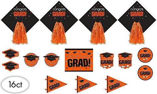 Amscan 190514.05 Cutout Decors, Multi Sizes, Orange