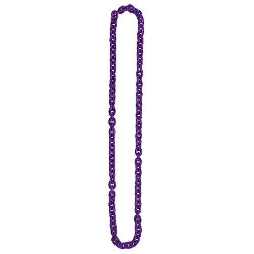 Purple Chain Link Necklace, Party Accessory