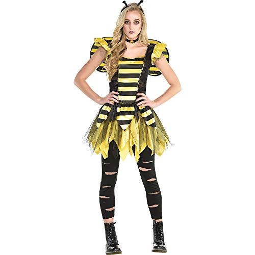 Zom-Bee Halloween Costume for Women, Medium, with Included Accessories, by Amscan