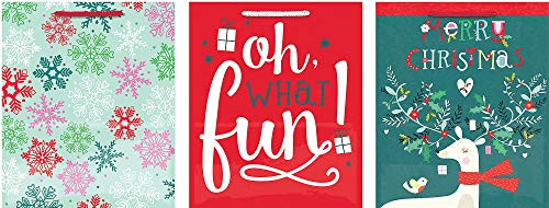 Amscan 170530 gift wrap"11.3"" H x 9.5"" W x 4"" D 3 in a package" Multicolored