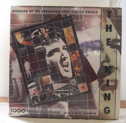 Springbok The King 1000 Piece Jigsaw Puzzle ~ Redesign of the Elvis Classic Puzzle