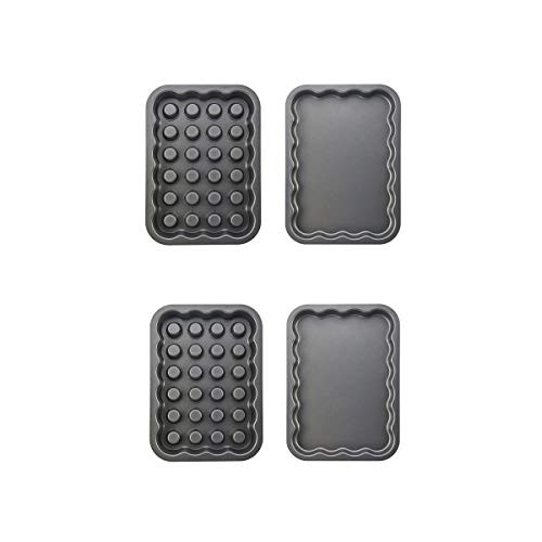 Baker's Advantage 5191736 Fillables Non-Stick Sheet Cake Pan, Set of 2, Gray