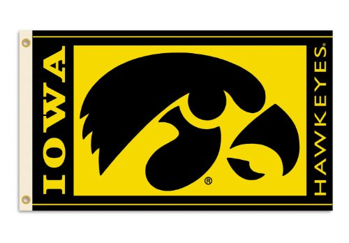 NCAA Iowa Hawkeyes 3-by-5 Foot Flag with Grommets