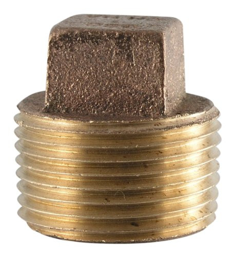 LDR Industries 323 P-1 Low Lead Brass Plug, 1"