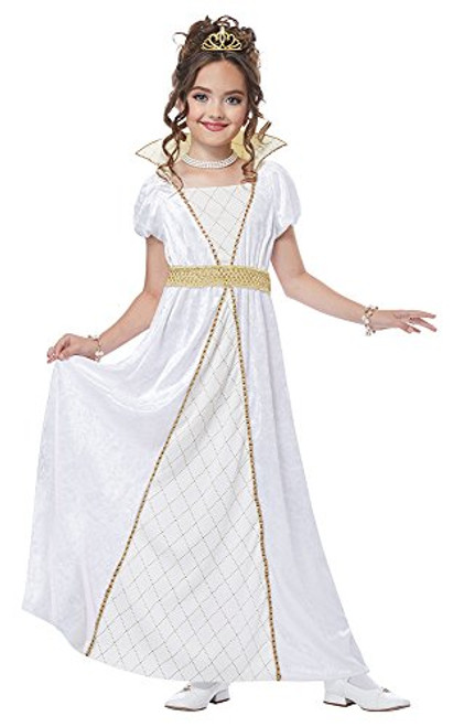 California Costumes Imperial Empress Girls Costume, White/Gold/Red, XL 12-14