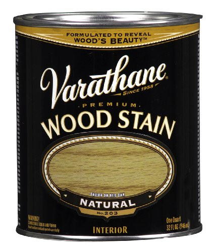 Varathane 211688H Premium Wood Stain, Quart, Natural