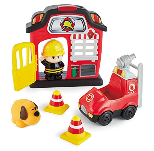 Kidoozie Lights 'n Sounds Fire Station - 12 Piece Playset