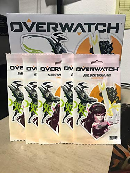 Overwatch Blizzard D.va Mercy Reaper Sombra Genji 25 Stickers Pack Licensed 5X Overwatch Blizzard D.va Mercy Reaper Sombra Genji 25 Stickers Pack Licensed 5X