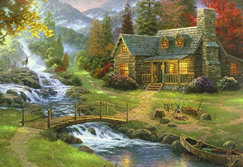 Ceaco Thomas Kinkade - Mountain Paradise Puzzle - 1000 Pieces