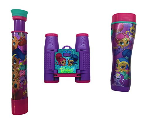 Nickelodeon Shimmer and Shine 3-Piece Adventure Kit with Binoculars, Flashlight, Telescope