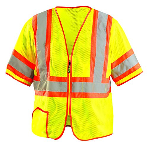 Occunomix Occulux 2 Tone Mesh Vest/Zip 5X Yellow