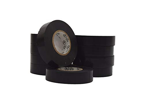 Ddi Black Ul Electrical Pvc Tape 3/4" X 60' Roll(Pack Of 10)