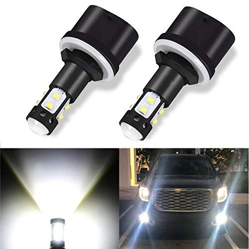 LTPAG 2pcs 880 LED Fog Lights Bulbs or DRL, 50W 2000 Lumens Automotive 899 LED Fog Light Bulbs Replacement IP68 6000K Super Bright LED Driving Lights Xenon White, 2 Year Warranty